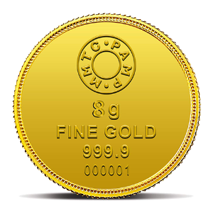 LOTUS 24K 8 GM GOLD COIN
