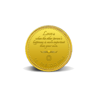 LOVE FOREVER 24K, 5 GM GOLD COIN