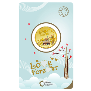 LOVE FOREVER 24K, 5 GM GOLD COIN