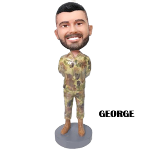 Military Officer Bobblehead, Soldier Bobbleheads