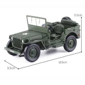 Tactical Military Model Old World War II Willis GP JEEPS Military Alloy Car Model Toys Gifts Boy Veh